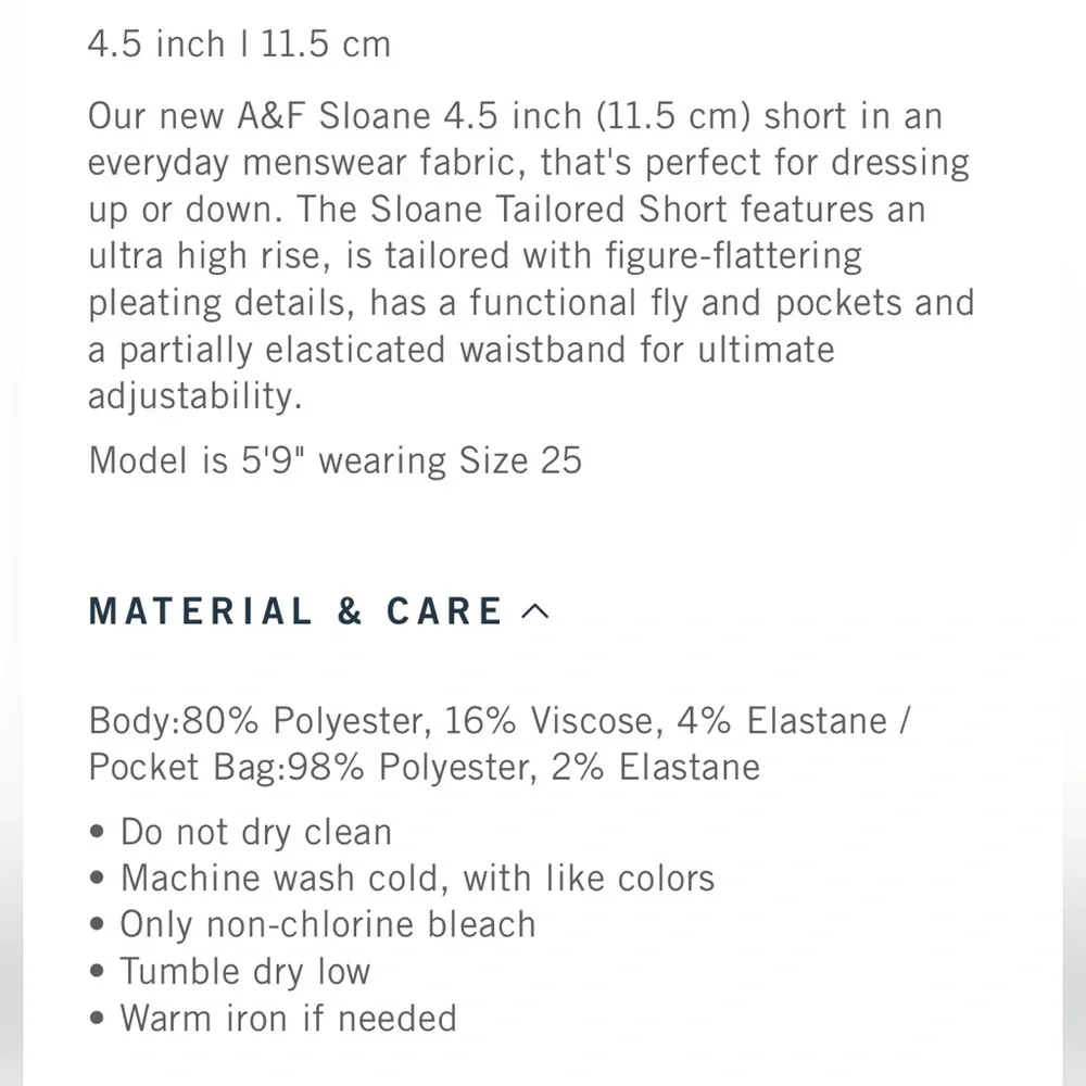 A+F Sloan Tailored High Waisted Shorts - Picture 8 of 10